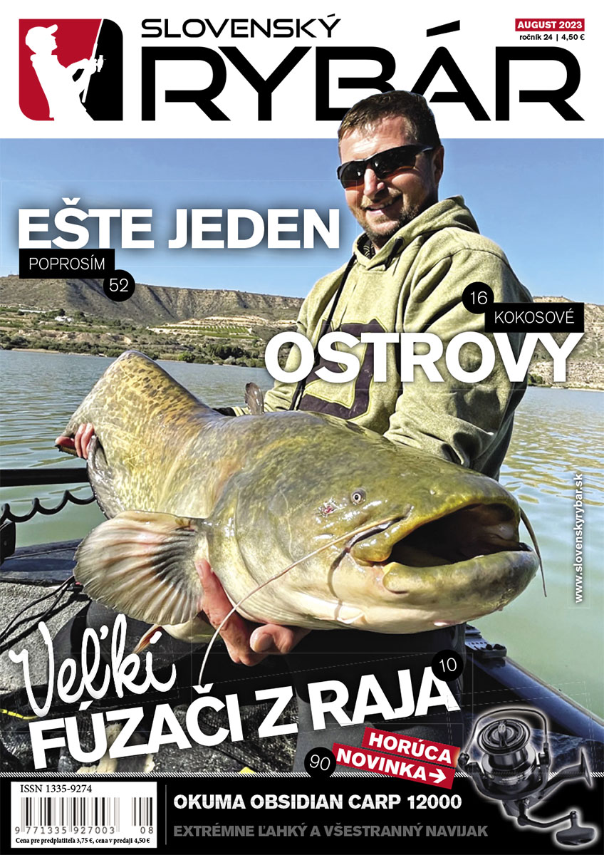 Nové vydanie magazínu Slovenský RYBÁR, august 2023. Novinky z oblasti rybárstva. Tipy, rady, návody a popisy krásnych zážitkov od vody.
