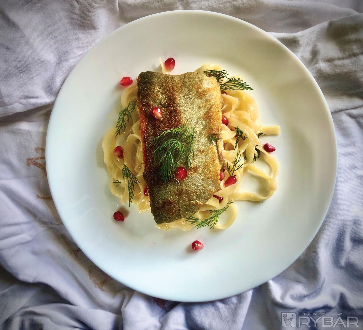 Recept - FILETY ZO PSTRUHA s tagliatellami 1