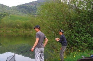 S Jakubom na rybách...