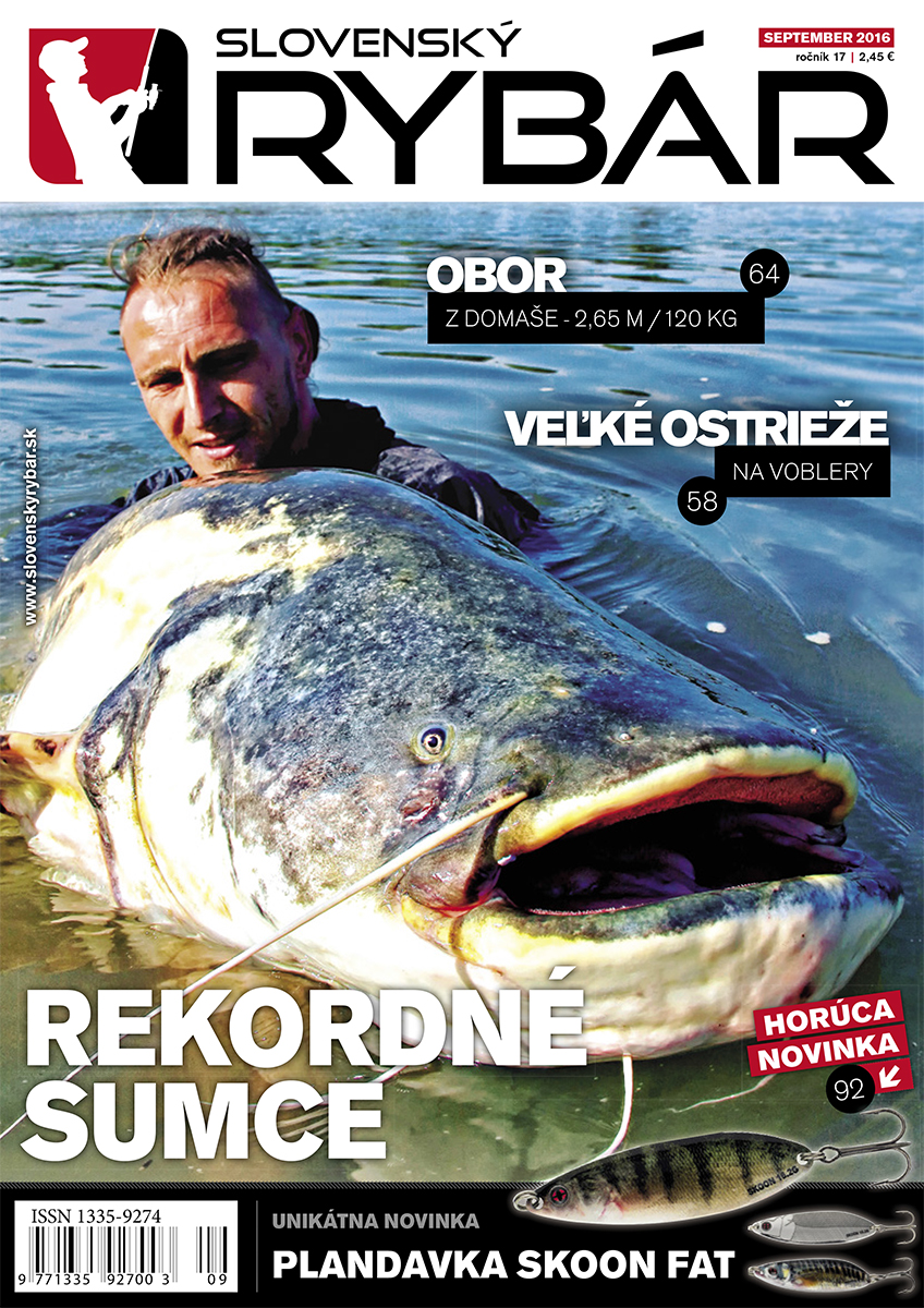 2016, september, rybár, slovenský, rybársky časopis, magazín, vydavateľstvo