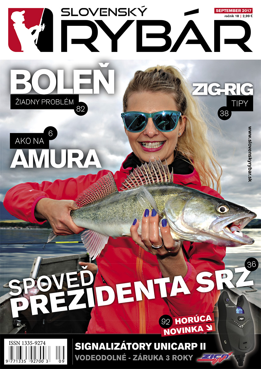 časopis, rybársky, 2017, magazín, september, rybár, rybársky časopis, slovenský rybár, magazín pre rybárov