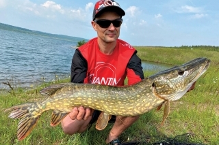 Martin Lapec, člen tímu Quantum, so svojou najväčšou šťukou pretekov.