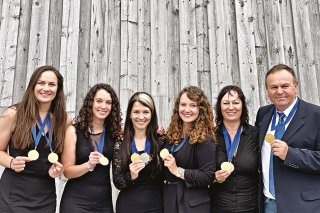 Zlatý tím žien na MS v Nórsku 2022.