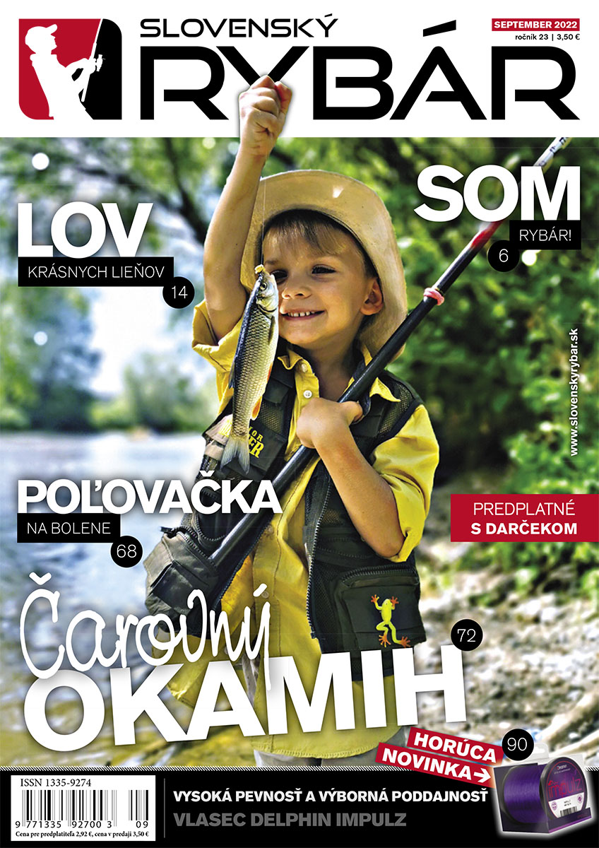 Nové vydanie magazínu Slovenský RYBÁR, september 2022. Novinky z oblasti rybárstva. Tipy, rady, návody a popisy krásnych zážitkov od vody.